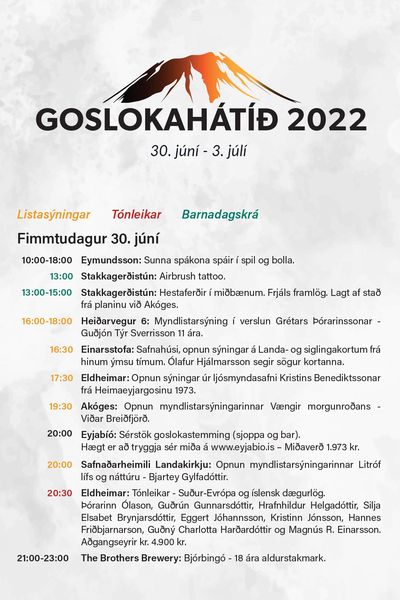 Goslokahátíð í Vestmannaeyjum 2022
